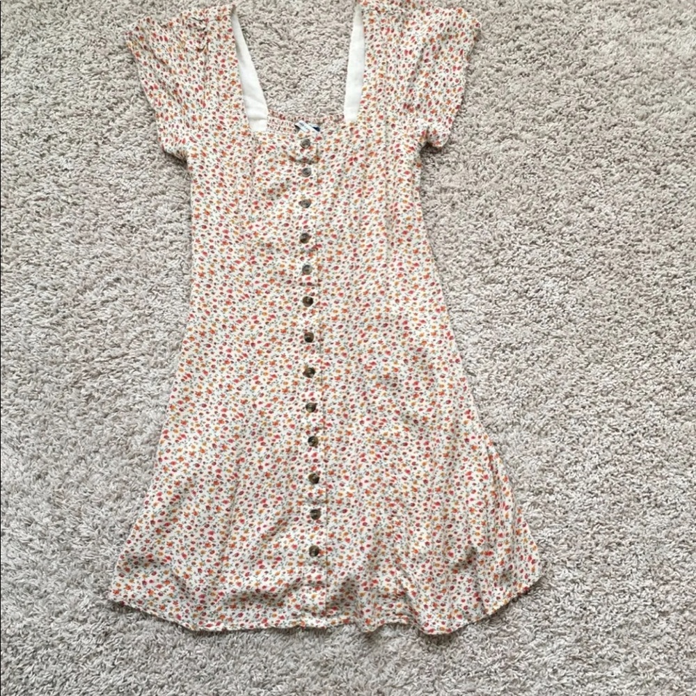 SOLD button floral dress SOLD